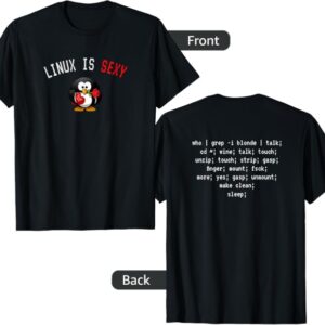 تيشيرت "Linux is Sexy" – السكربت الذي لا يفهمه إلا المحترفون